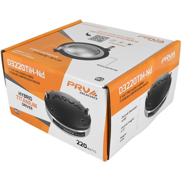 Main product image for PRV Audio D3220TiH-Nd 2" Neodymium Horn Driver 294-3430
